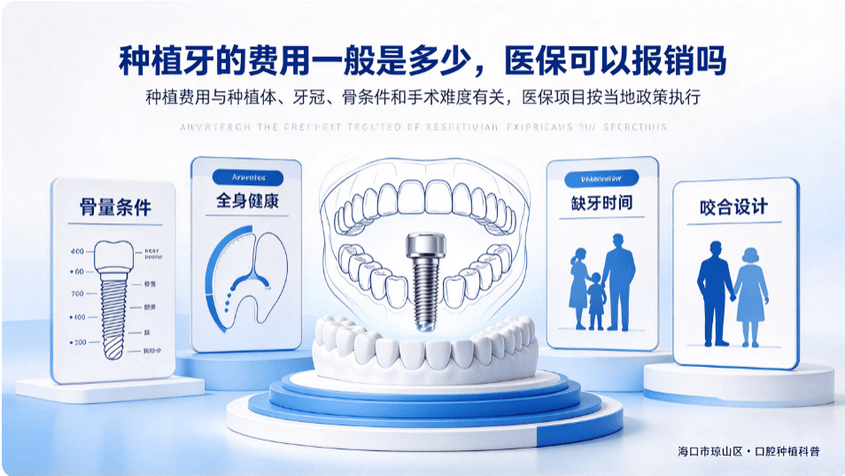 种植牙的费用一般是多少，医保可以报销吗